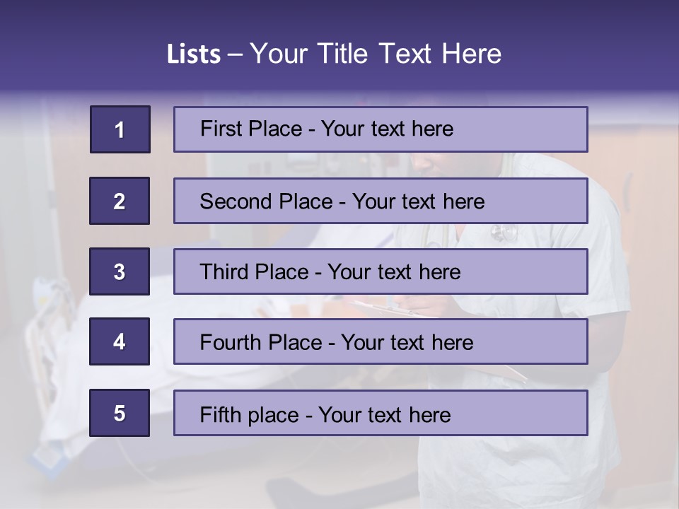 Health Happy American PowerPoint Template