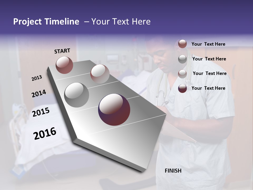 Health Happy American PowerPoint Template