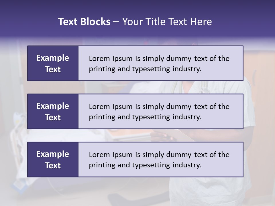 Health Happy American PowerPoint Template