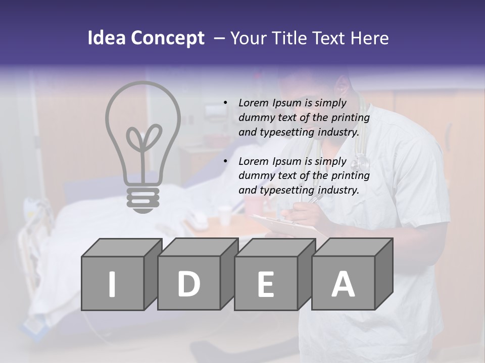 Health Happy American PowerPoint Template