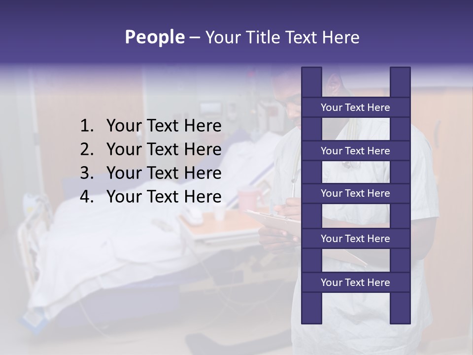 Health Happy American PowerPoint Template