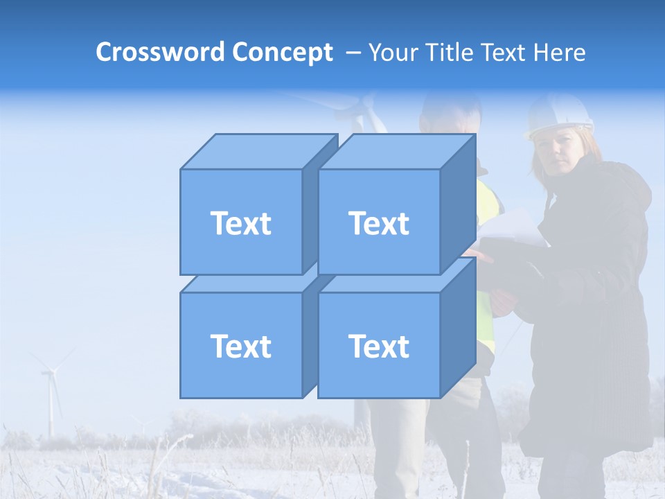 Manager Expert Blue PowerPoint Template