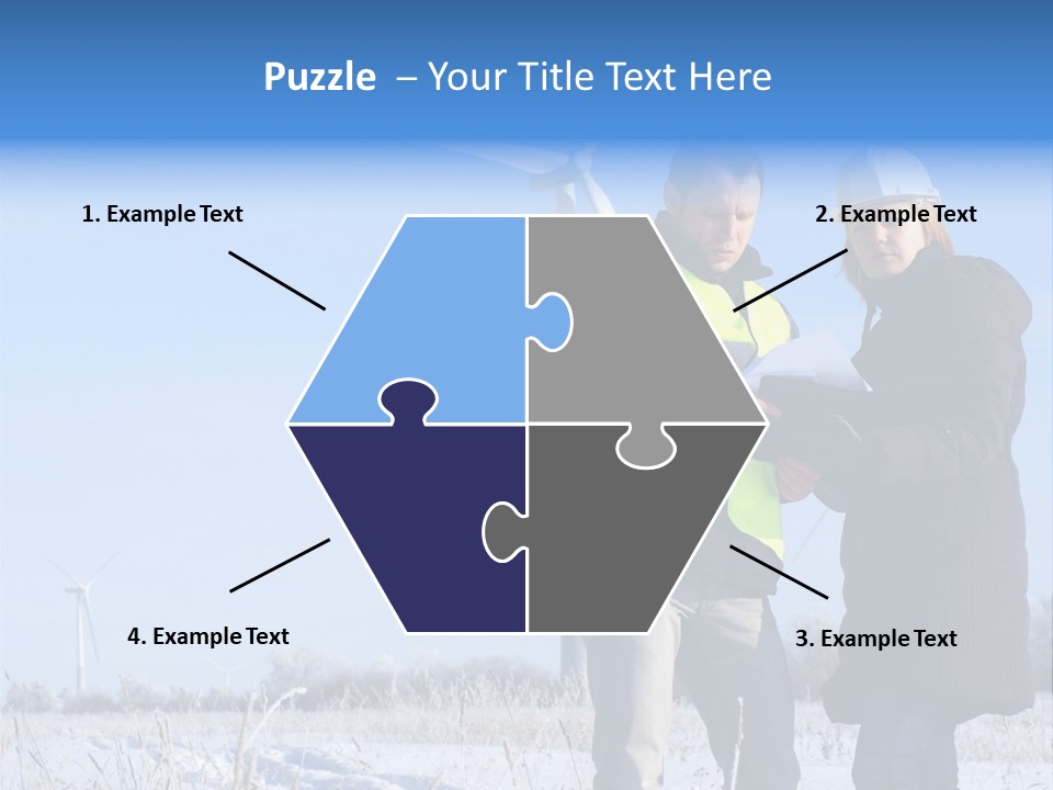 Manager Expert Blue PowerPoint Template