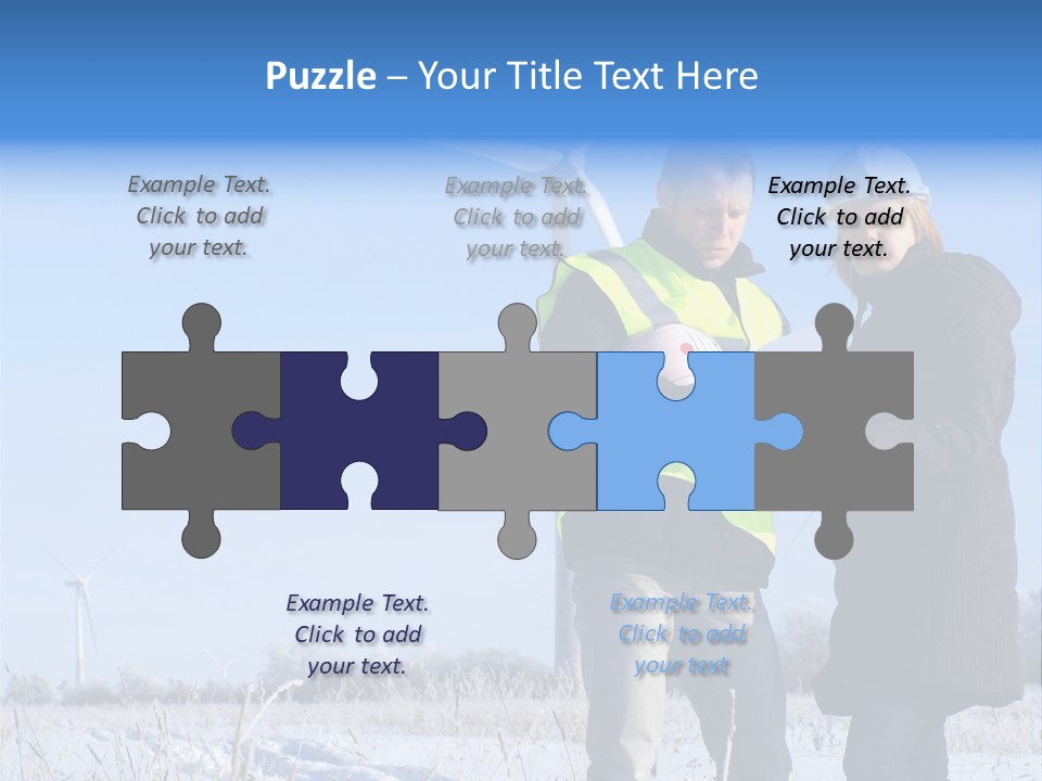 Manager Expert Blue PowerPoint Template