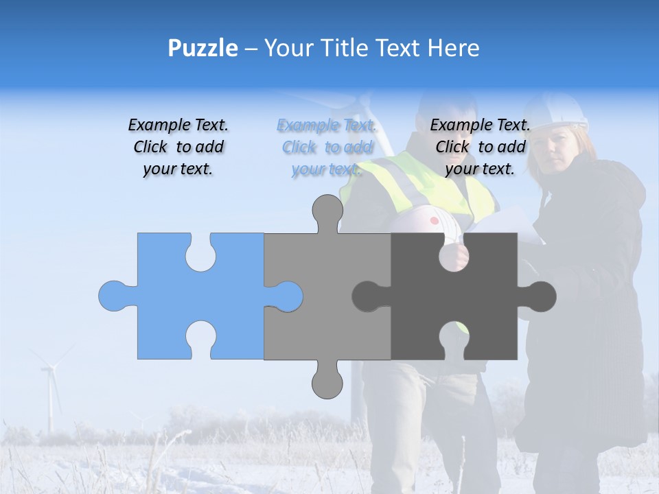 Manager Expert Blue PowerPoint Template