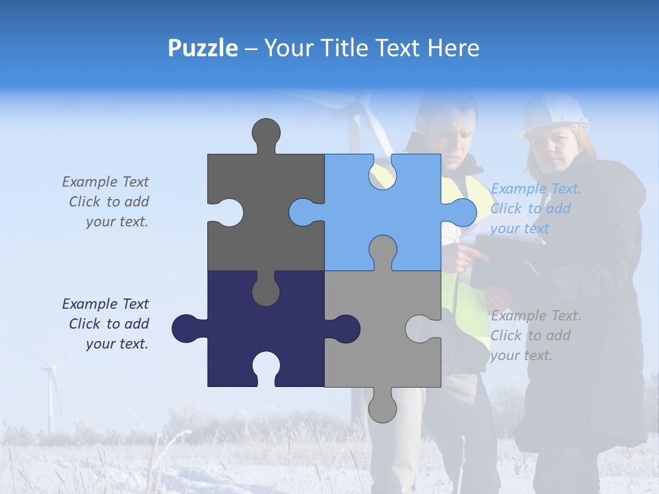 Manager Expert Blue PowerPoint Template