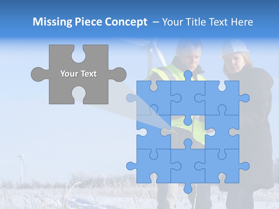 Manager Expert Blue PowerPoint Template