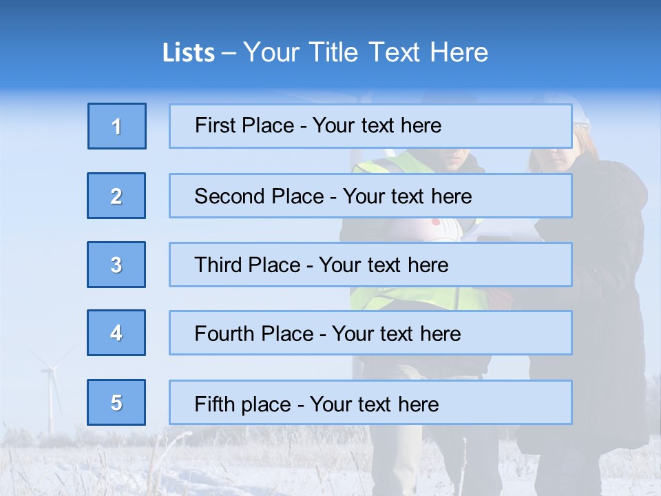 Manager Expert Blue PowerPoint Template