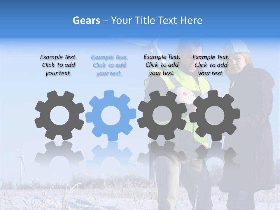 Manager Expert Blue PowerPoint Template