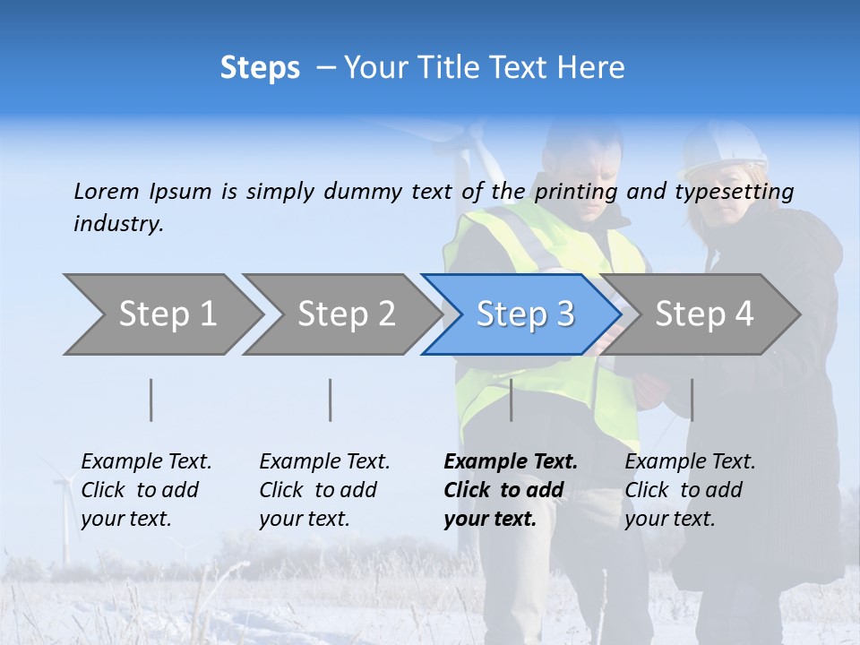 Manager Expert Blue PowerPoint Template