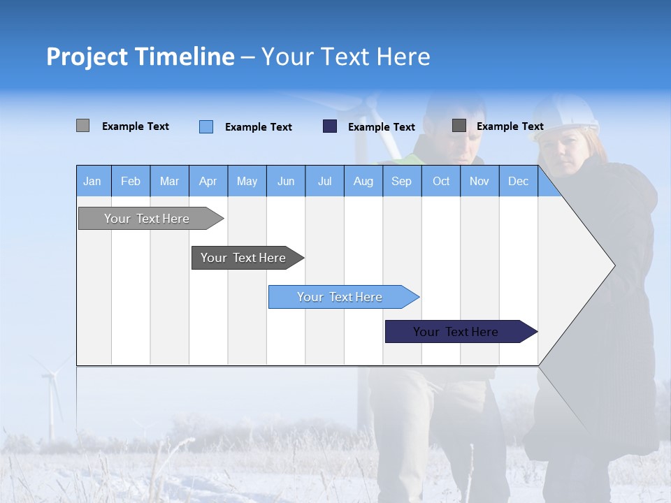Manager Expert Blue PowerPoint Template