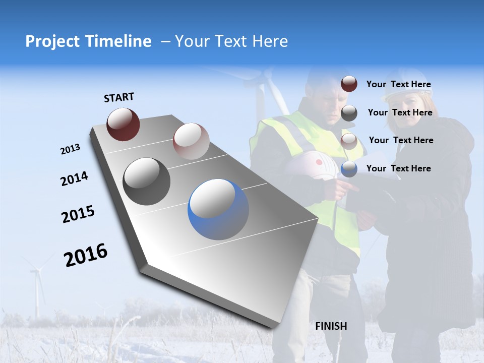 Manager Expert Blue PowerPoint Template