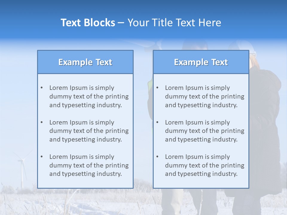 Manager Expert Blue PowerPoint Template