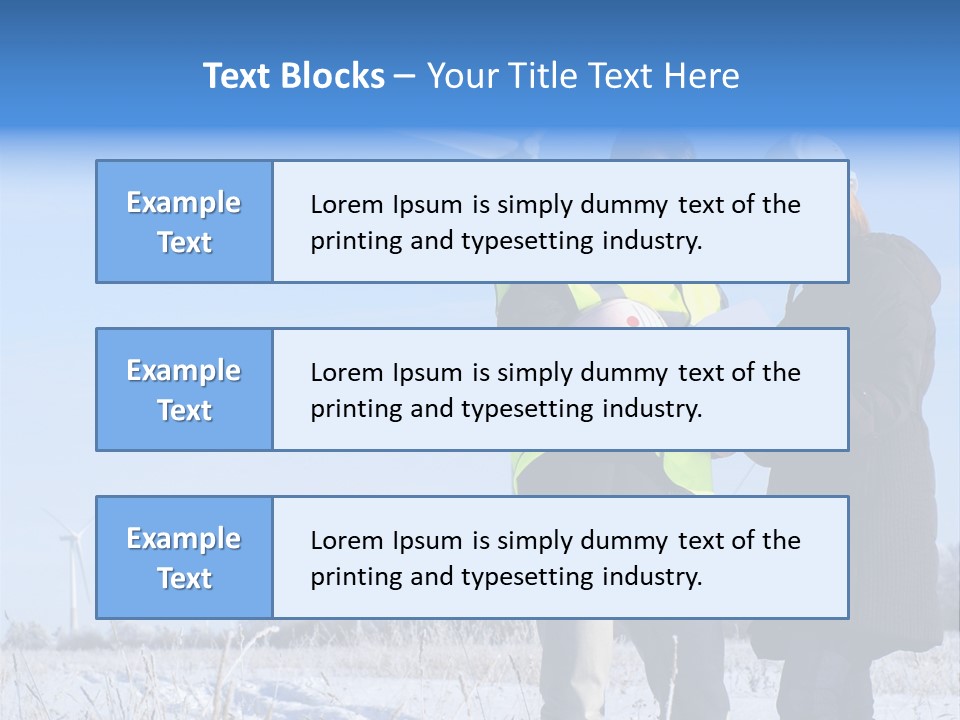 Manager Expert Blue PowerPoint Template