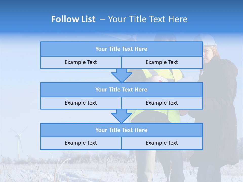 Manager Expert Blue PowerPoint Template