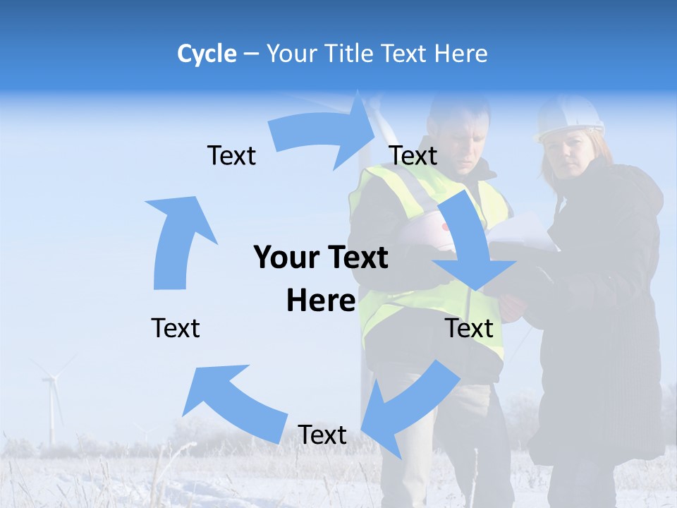 Manager Expert Blue PowerPoint Template