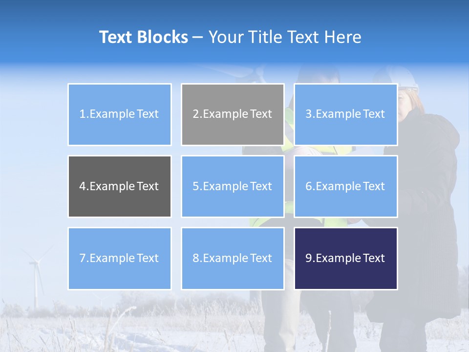 Manager Expert Blue PowerPoint Template