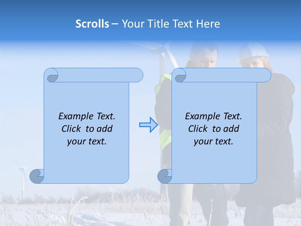 Manager Expert Blue PowerPoint Template