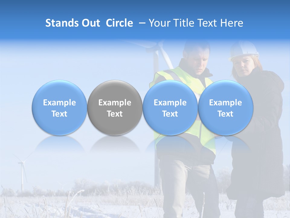 Manager Expert Blue PowerPoint Template