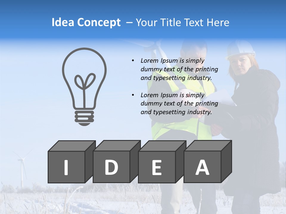 Manager Expert Blue PowerPoint Template