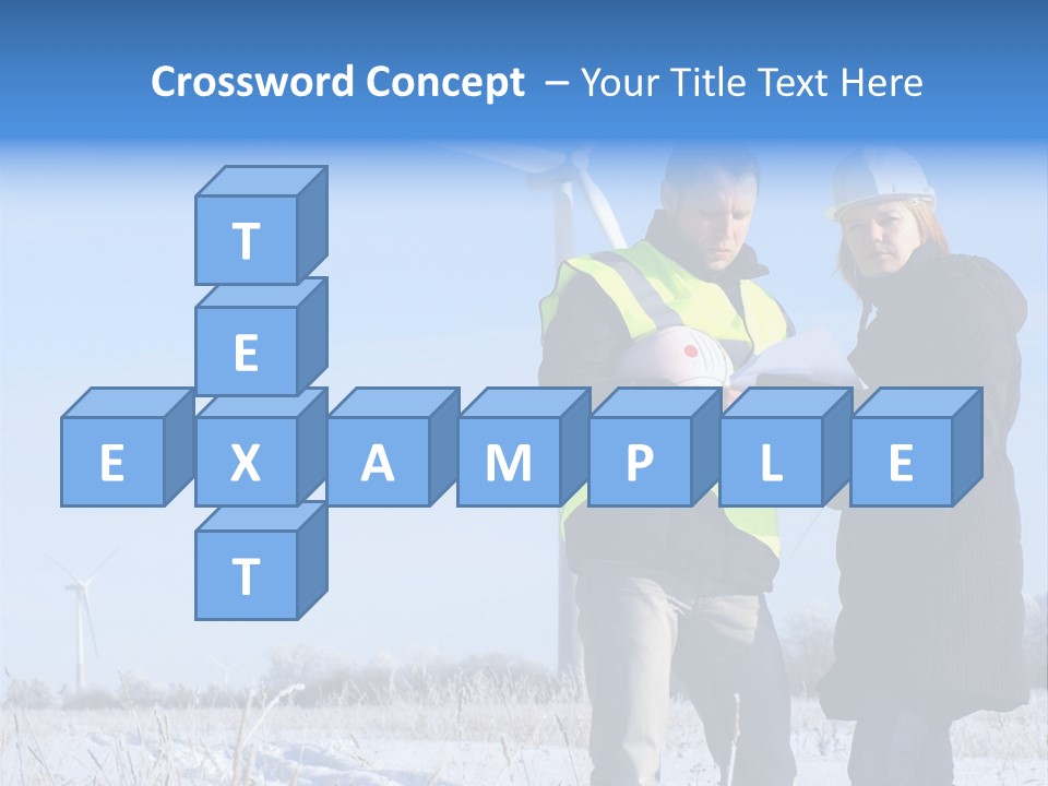Manager Expert Blue PowerPoint Template