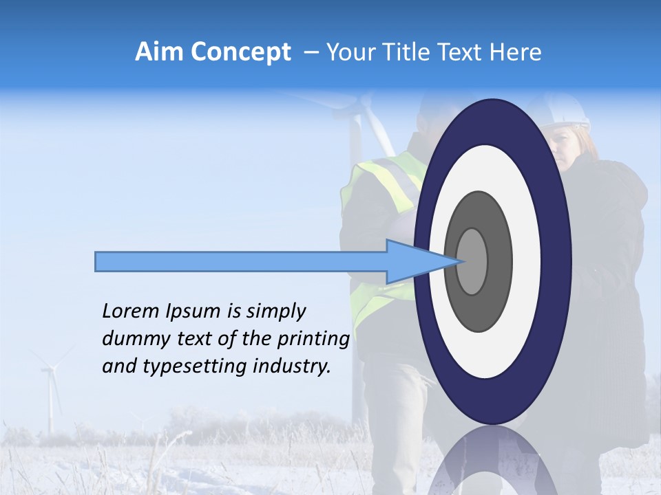 Manager Expert Blue PowerPoint Template