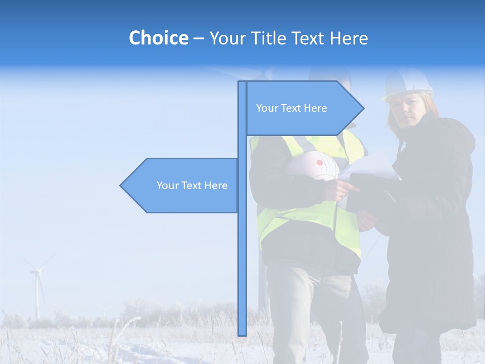 Manager Expert Blue PowerPoint Template