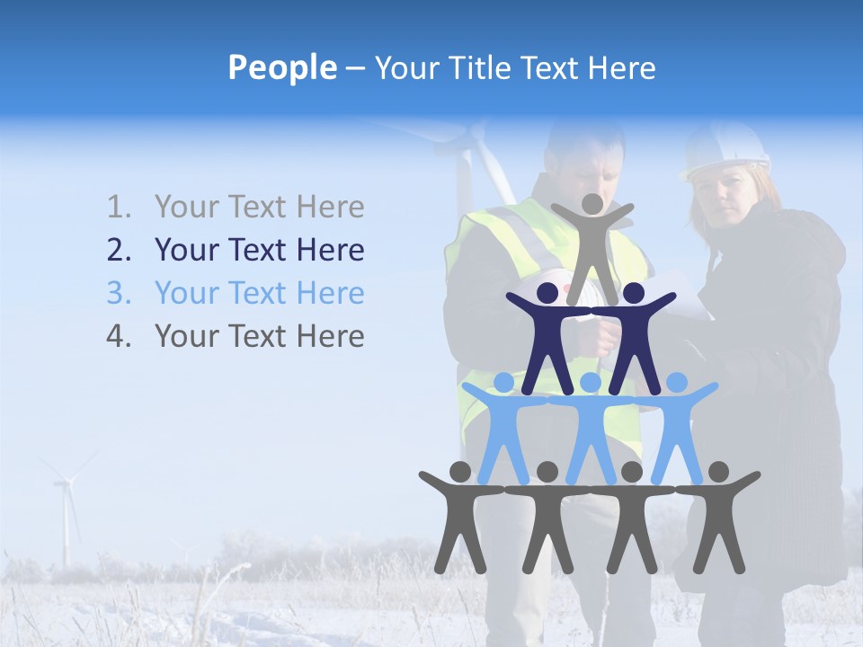 Manager Expert Blue PowerPoint Template