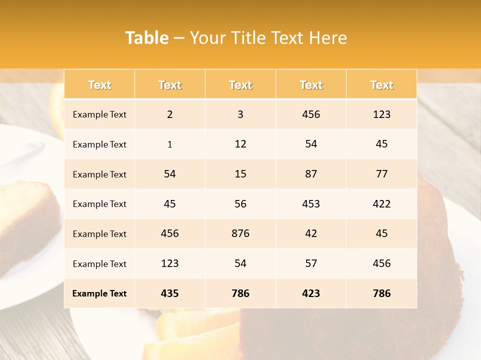 Aroma Bakery Ingredients PowerPoint Template