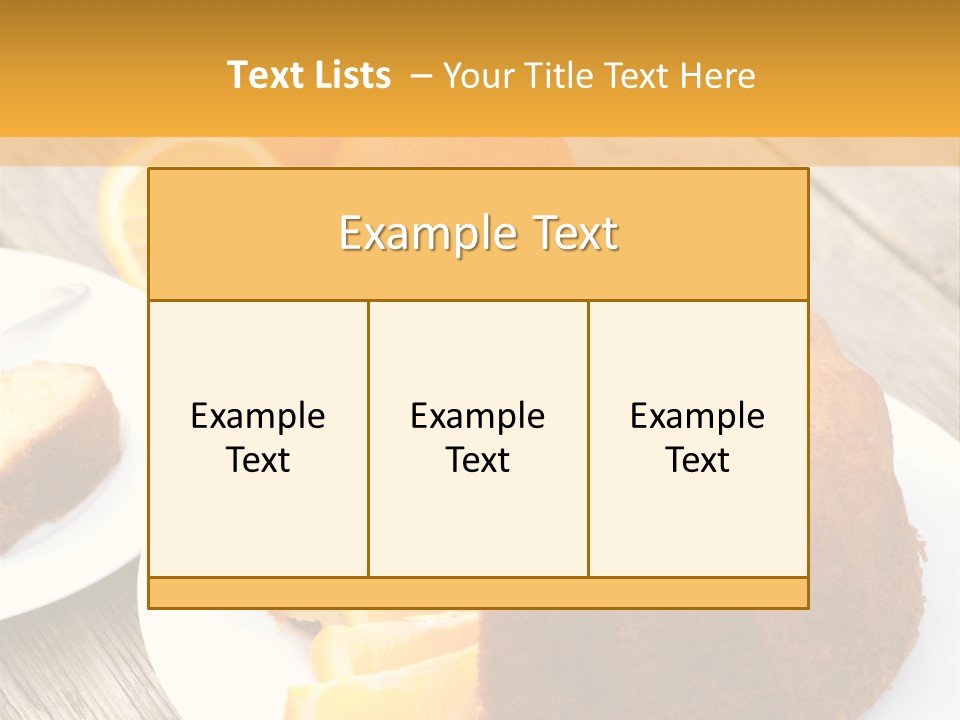 Aroma Bakery Ingredients PowerPoint Template