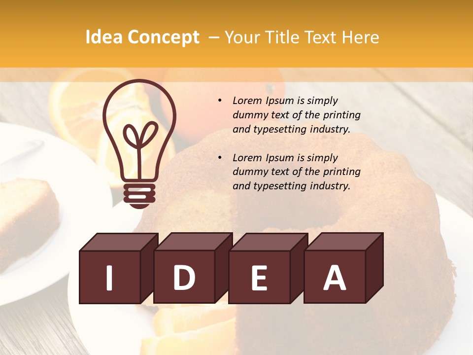 Aroma Bakery Ingredients PowerPoint Template