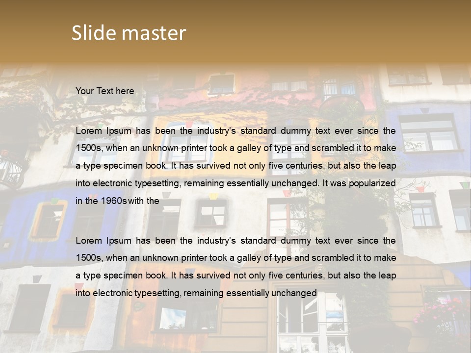 Styles Built Apartment PowerPoint Template