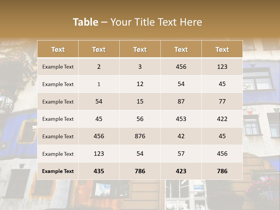 Styles Built Apartment PowerPoint Template