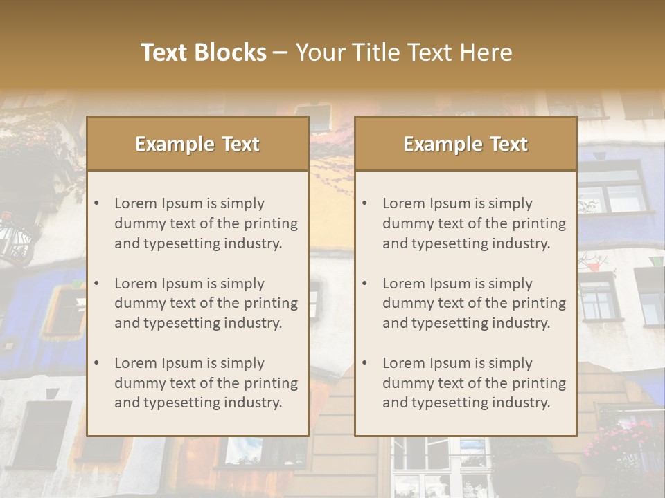 Styles Built Apartment PowerPoint Template