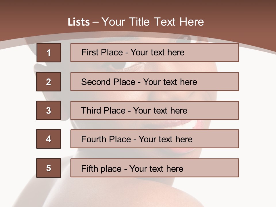 Healthy Face Happy PowerPoint Template