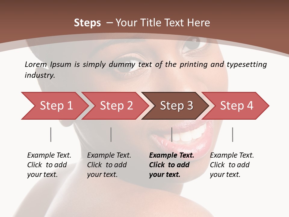 Healthy Face Happy PowerPoint Template