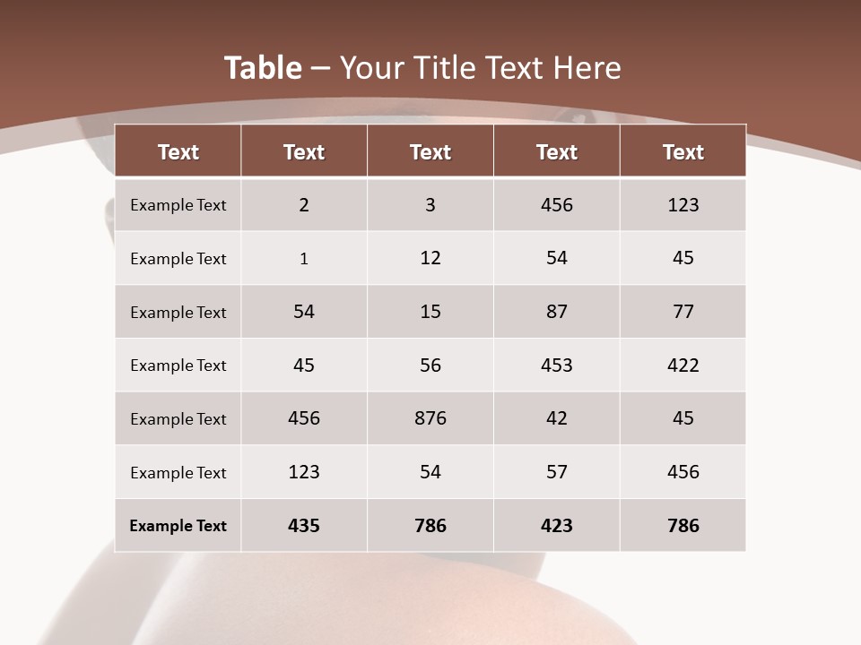 Healthy Face Happy PowerPoint Template