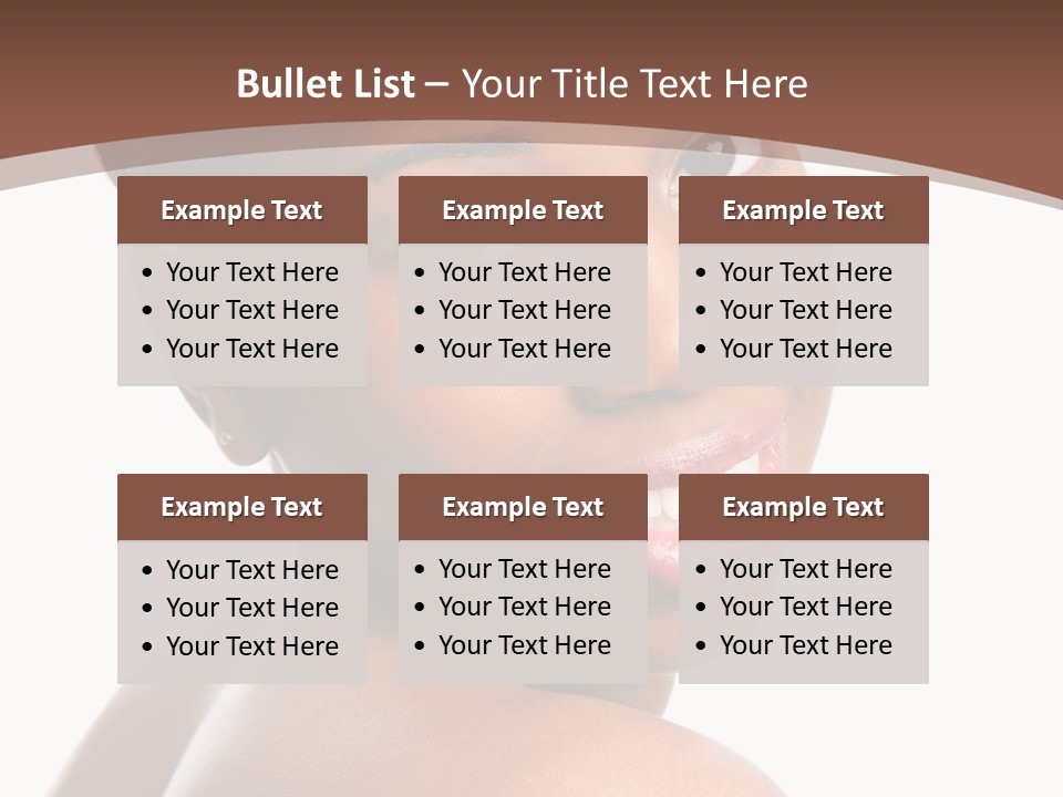 Healthy Face Happy PowerPoint Template