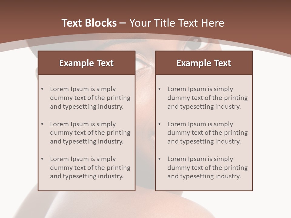 Healthy Face Happy PowerPoint Template