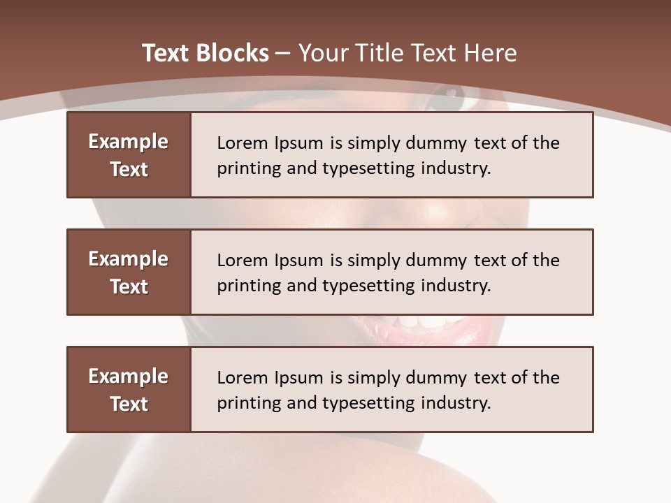 Healthy Face Happy PowerPoint Template