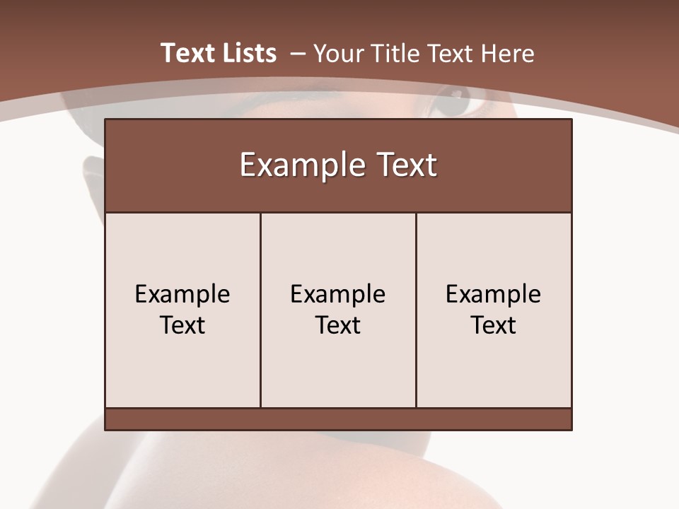 Healthy Face Happy PowerPoint Template