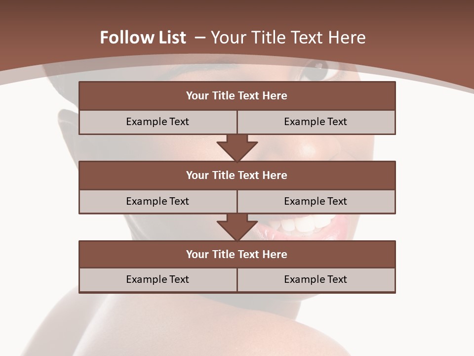Healthy Face Happy PowerPoint Template