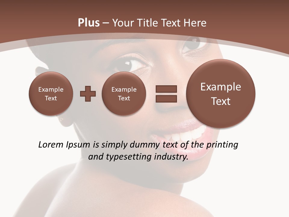 Healthy Face Happy PowerPoint Template