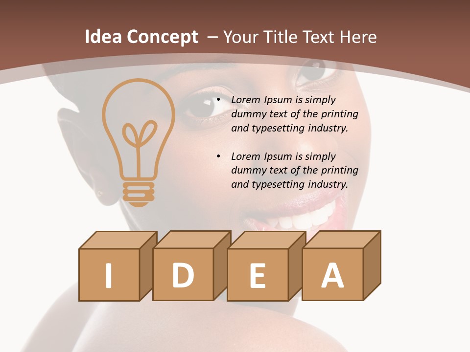 Healthy Face Happy PowerPoint Template