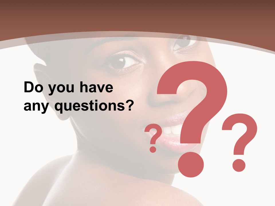 Healthy Face Happy PowerPoint Template