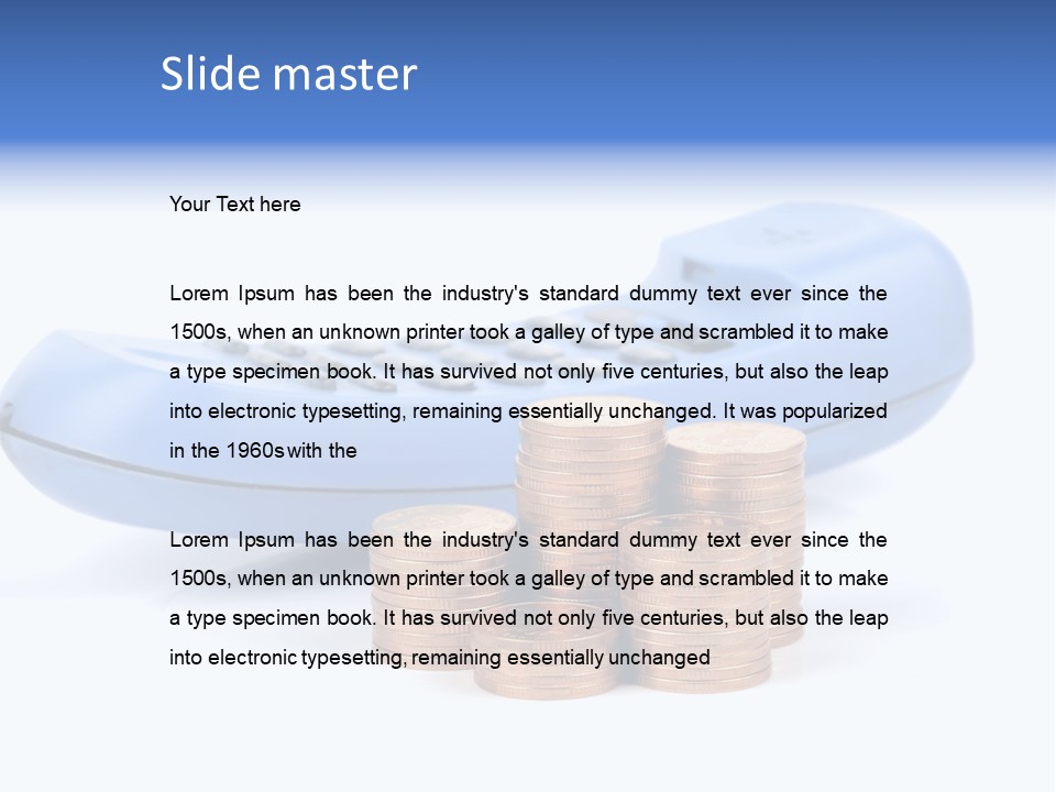 Phone Wealth Life PowerPoint Template