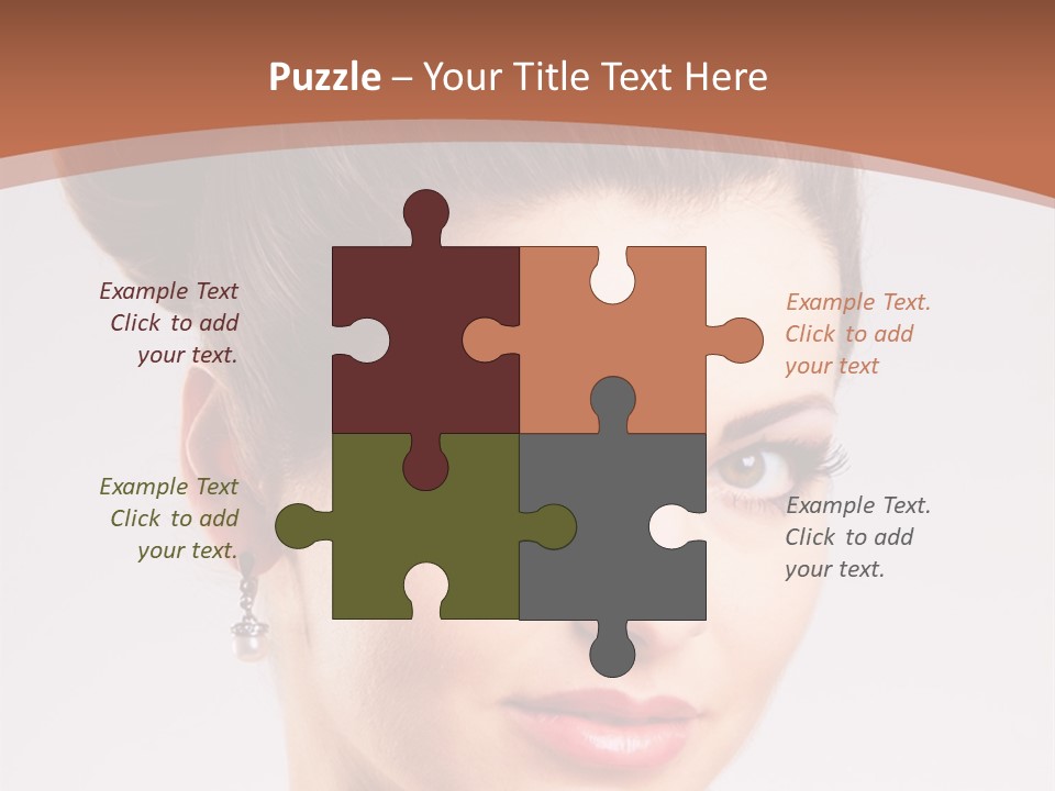 Married Hairstyle Traditional PowerPoint Template