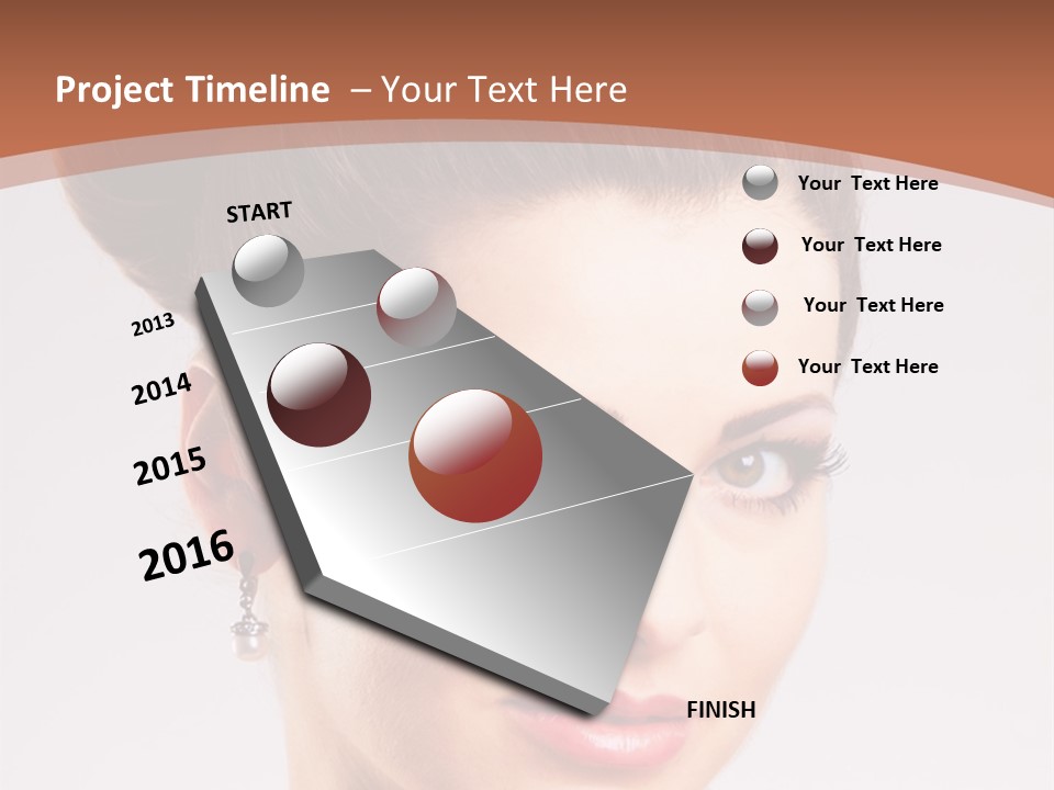 Married Hairstyle Traditional PowerPoint Template