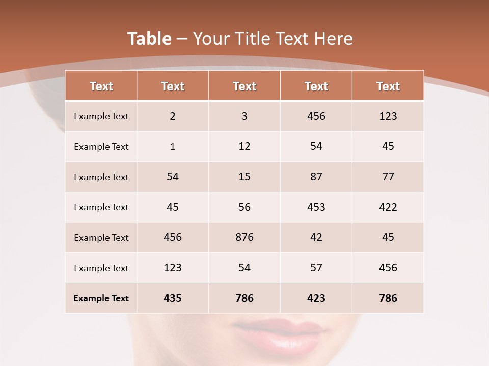 Married Hairstyle Traditional PowerPoint Template