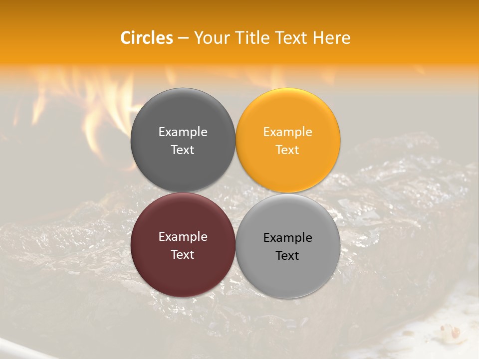 Eat Flame Roast PowerPoint Template